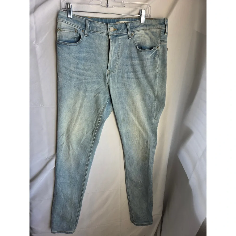 PacSun Stacked Skinny Jeans Mens  Light Wash Blue Denim Tapered Slim Fit